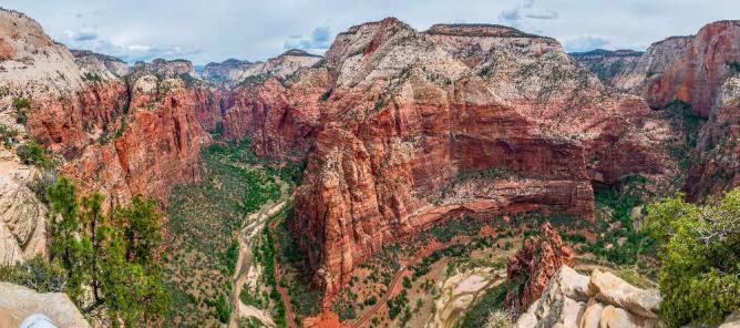 Panoramic View of Zion National Park